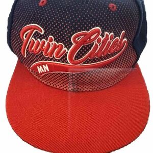 Kings Choice Malaki SnapBack‎ Hat Cap Twin Cities Minnesota Twins Blue Red